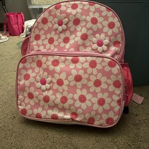 Pink Floral Kids Backpack